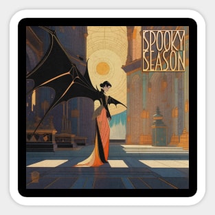 Halloween Spooky Season Contemplating Countess Sticker